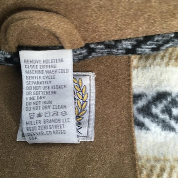 Cinch  Concealed Carry Vest Mens XXL Brown Black Wool Blend Western Aztec Lined - Picture 6 of 16